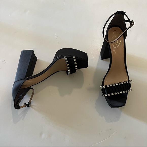 Sam Edelman Women’s Rhinestone Platform Sandals - Picture 10 of 13